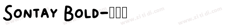 Sontay Bold字体转换